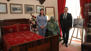 Başsavcı Sarıca, Başkan Akın’la buluştu! Atatürk Odasına ziyaret