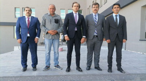 Hınıs Adalet Sarayı inşaatında incelemelerde bulundular!