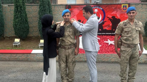 Rütbe Terfi Törenine Kaymakam Tuncer ve Başsavcı Koloğlu katıldı