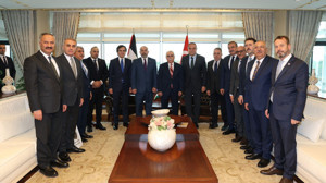 AYM Başkanı Özkaya, Filistin Başsavcısını kabul etti