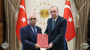 Cumhurbaşkanı Erdoğan, AYM Başkanı Kadir Özkaya'yı kabul etti