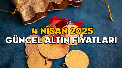 GÜNCEL ALTIN FİYATLARI 4 NİSAN 2025: Gram altın, çeyrek altın, 22 ayar bilezik fiyatları bugün ne kadar?