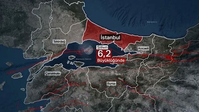 İstanbul'da 6.2 büyüklüğünde deprem! Marmara Bölgesi'nin tamamından hissedildi