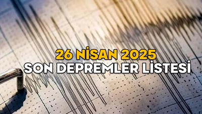 26 NİSAN İSTANBUL DEPREMLERİ 2025 || Bugünkü depremler nerede kaç şiddetinde, saat kaçta oldu? Kandilli ve AFAD son depremler