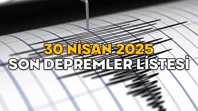 SON DAKİKA DEPREMLERİ || 30 Nisan 2025 Kandilli ve AFAD’a göre deprem nerede oldu, kaç şiddetinde?