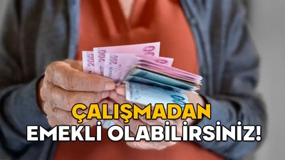 ÇALIŞMADAN EMEKLİ OLABİLİRSİNİZ! Bu yöntem ile iş hayatına girmeden emekli maaşı almak mümkün