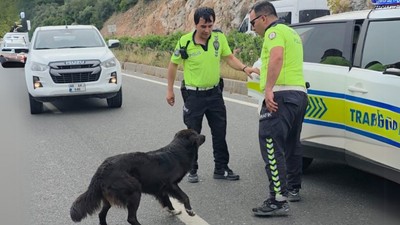 Trafik kazasında insanlık dersi! Polis ekiplerinin merhameti takdir topladı