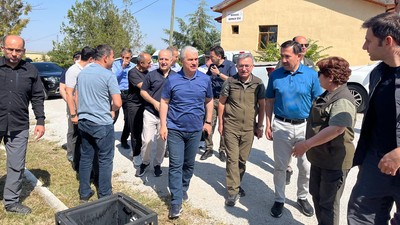 Konya protokolü Bozdağ Milli Parkı’nda incelemelerde bulundu
