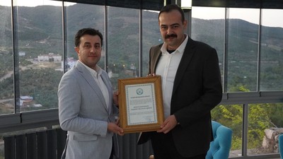 Başsavcı Kocabey’den, Kaymakam Aydın’a anlamlı veda hediyesi