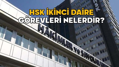HSK İKİNCİ DAİRE GÖREVLERİ NELERDİR? 2025 HSK İkinci Daire üyeleri ve görevleri