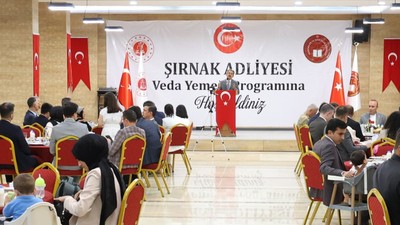 Vali Ekici'den Savcı-Hakimlere veda yemeği! Başsavcı Şahin de katıldı
