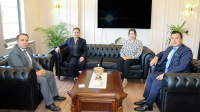 Başsavcı Çatlı'dan Kaymakam Kemal Duru'ya ziyaret! Fikir alışverişinde bulunuldu