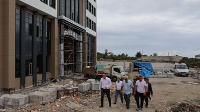 Akçaabat’taki yeni adliye binası inşaatında inceleme! 10 Eylül'de faaliyete geçecek