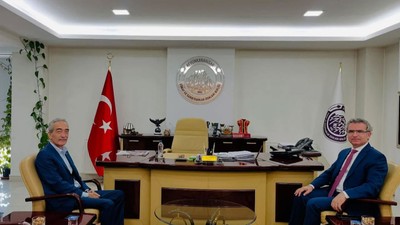 Başsavcı Karabacak esnaf odası başkanıyla buluştu! Veda turu sürüyor…