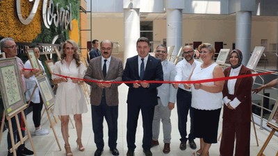 Eskişehir Adliyesi’nde ebru sergisi! Kurdeleyi Başsavcı Karakülah kesti