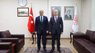 Başsavcı Halil İnal Vali Akın'a veda etti! Ankara BAM Başsavcılığına atanmıştı