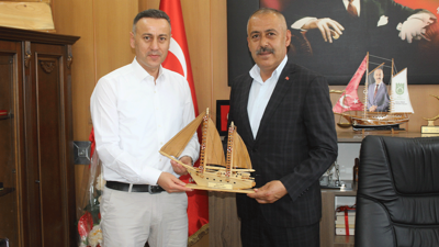 Başsavcı Pektaş'tan Başkan Ergin'e ziyaret: Hediye takdiminde bulundu!