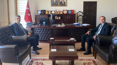 Afşin'in ilk Başsavcısı Arık'tan Kaymakam Sarıdoğan’a nezaket ziyareti