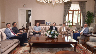 Başsavcı Çiçekli ve Bakanlık yetkilileri Vali Deniz'i ziyaret etti! Fikir alışverişinde bulunuldu