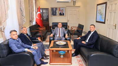 Başsavcı Günşafak Karartı'dan Vali İdris Akbıyık'a ziyaret! Başmüfettiş Sağlam da eşlik etti