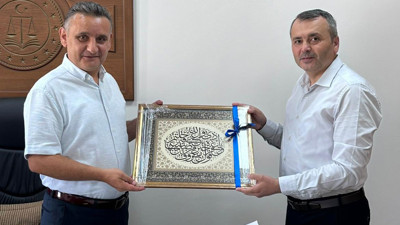 Başsavcı Vekili Neceattin Öztürk'e Prof. Dr. Hasan Meydan'dan ziyaret!