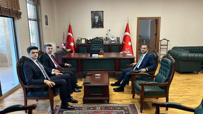 Başsavcı Özkılıç ve Mahkeme Başkanı Akpunar’dan Kaymakam Kıyıcı’ya ziyaret