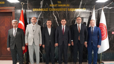 Belediye Başkanı Aydın'dan Başsavcı Özcan'a hayırlı olsun ziyareti