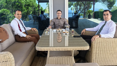 HSK Başmüfettişi Türkoğlu ile Başsavcı İpek'ten Kaymakam Gün'e ziyaret