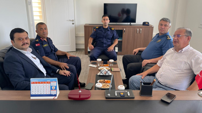 Kaymakam Tetikoğlu başkanlığındaki asayiş toplantısına Başsavcı Eraslan da katıldı