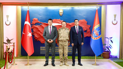 Başsavcı Genç ve Komisyon Başkanı Ateş'ten İl Jandarma Komutanı Tombul'a ziyaret