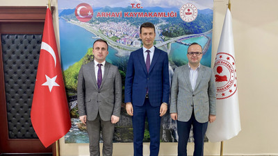 Kaymakam Arslantürk ve Başsavcı Bulutoğlu'ndan Kaymakam Çimşir'e ziyaret