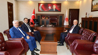Vali İbrahim Akın'dan Başsavcı Mustafa Abur'a ziyaret