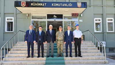 İl protokolünden mühimmat komutanlığına ziyaret