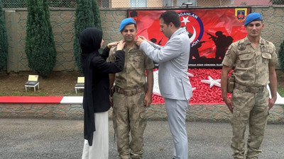 Rütbe Terfi Törenine Kaymakam Tuncer ve Başsavcı Koloğlu katıldı