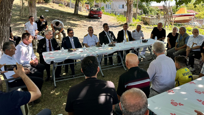 Kaymakam Yılmaz’a köy ziyaretinde Başsavcı Erbaş da eşlik etti