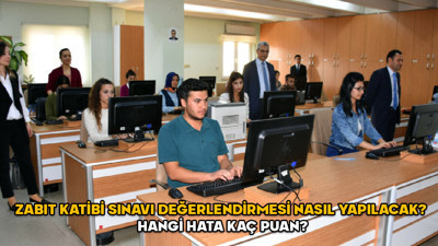 Zabıt katibi sınavı nasıl olacak 2025? Adalet Bakanlığı zabıt katibi sınavı değerlendirmesi nasıl yapılacak? Hangi hatalar kaç puan?