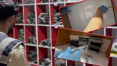 Gizli bölmeden kaçak telefonlar çıktı! Görüntüler pes dedirtti