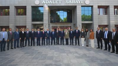 Bakan Tunç ile Vali Ustaoğlu'ndan adliyeye çıkarma
