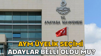 AYM üyelik seçimi için adaylar belli oldu mu? Anayasa Mahkemesi üye seçimi ne zaman yapılacak?