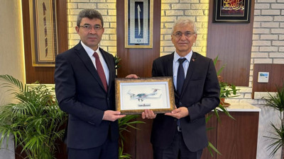 ESTÜ Rektörü Özcan'dan HSK Başkanvekili Aydoğdu'ya ziyaret