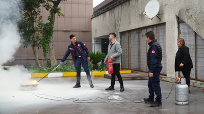 Bakırköy Adliyesi’nde temel yangın eğitimi düzenlendi