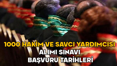 1000 Hakim ve savcı yardımcısı alımı sınav tarihi 2025 || Adalet Bakanlığı hakim ve savcı yardımcılığı sınav başvurusu ne zaman?