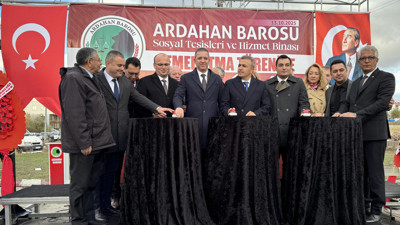 Ardahan Barosu hizmet binasının temeli atıldı! Başsavcı Yavuz da törene katıldı