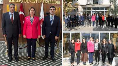 HSK Üyesi Yurtsever, Alaşehir Adliyesi'nde! Yargı mensuplarıyla bir araya geldi