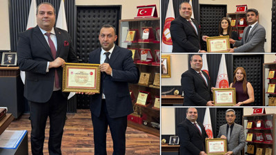 Milas Adliyesi'nde başarılı personele teşekkür belgesi! Başsavcı Tekgül bizzat takdim etti