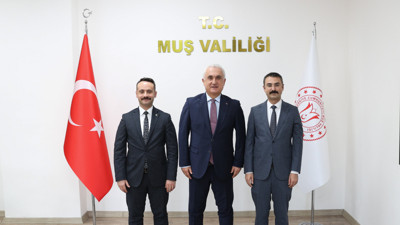 Muş Başsavcısı Kantar ve Komisyon Başkanı Tarçın'dan Vali Çakır'a ziyaret