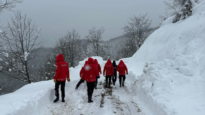 Trabzon Bölge Adliye Mahkemesi AD-KUR ekibinden hayat kurtaran arama kurtarma çalışması