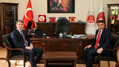 Amasya Valisi Bakan'dan Başsavcı Kaynak'a ziyaret