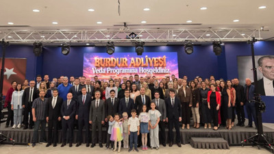 Burdur Adliyesinde veda töreni düzenlendi