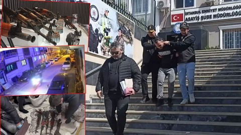 Beylikdüzü'nde haraç çetesinin cephaneliği ele geçirildi